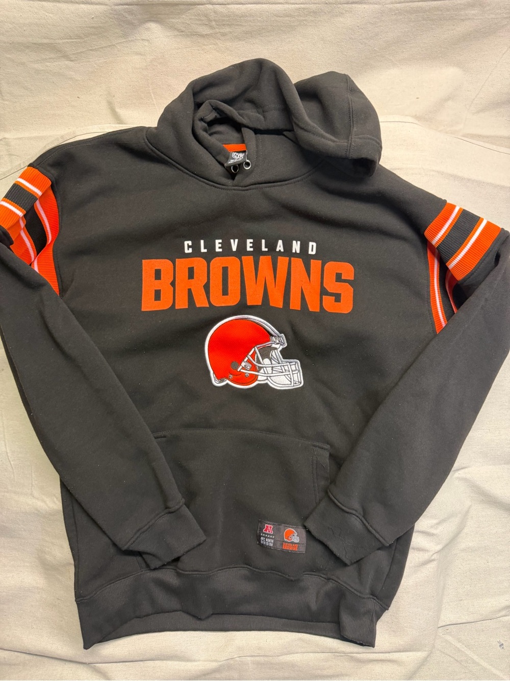 NFL Cleveland Browns Black & Orange Pullover Hoodie